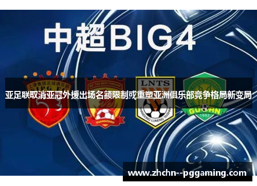 亚足联取消亚冠外援出场名额限制或重塑亚洲俱乐部竞争格局新变局 亚足联取消亚冠外援出场名额限制或重塑亚洲俱乐部竞争格局新变局